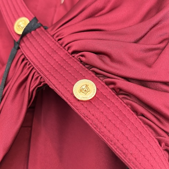 Versace Donna Burgundy evening gown NWT - Picture 6 of 7
